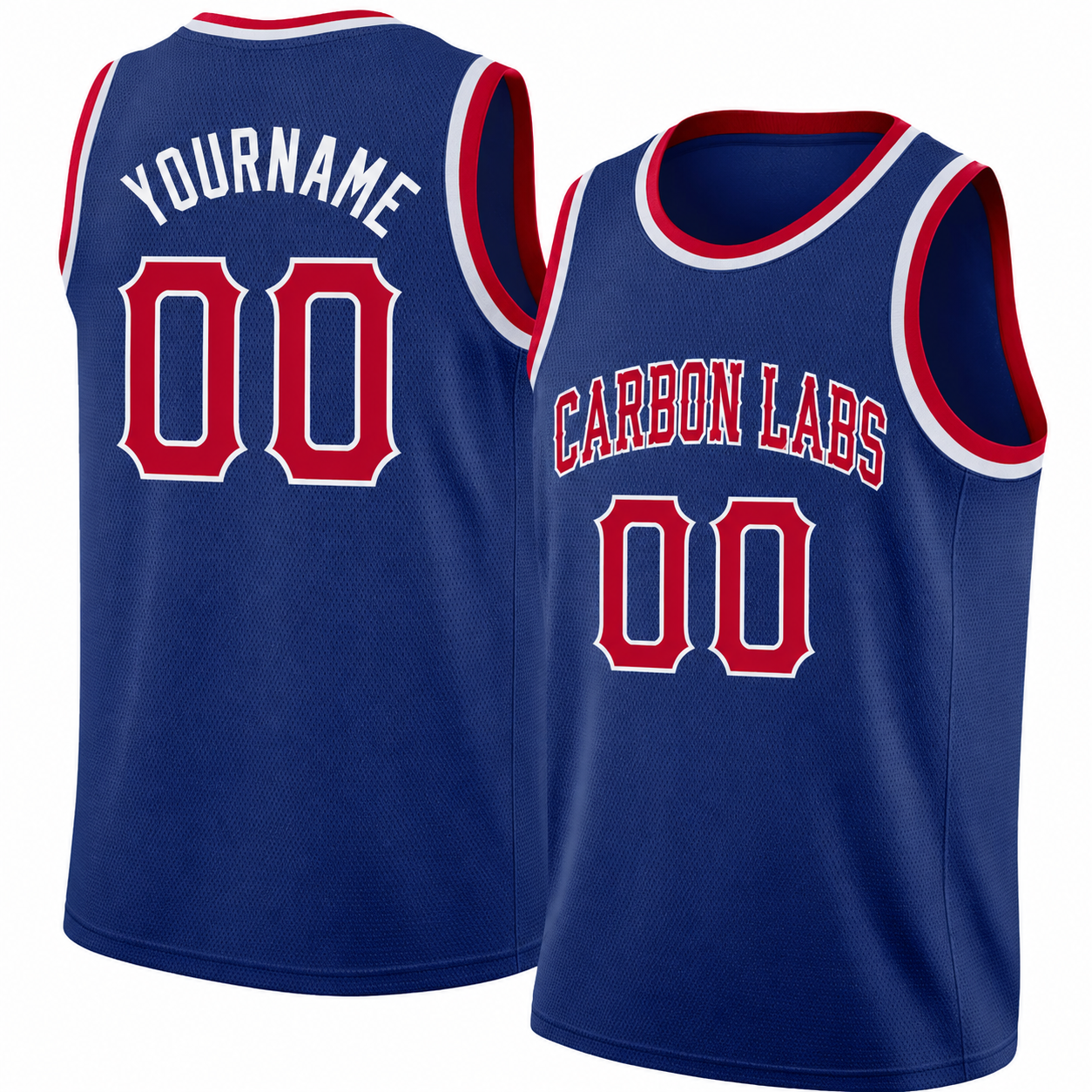 Navy red Carbon Labs jersey