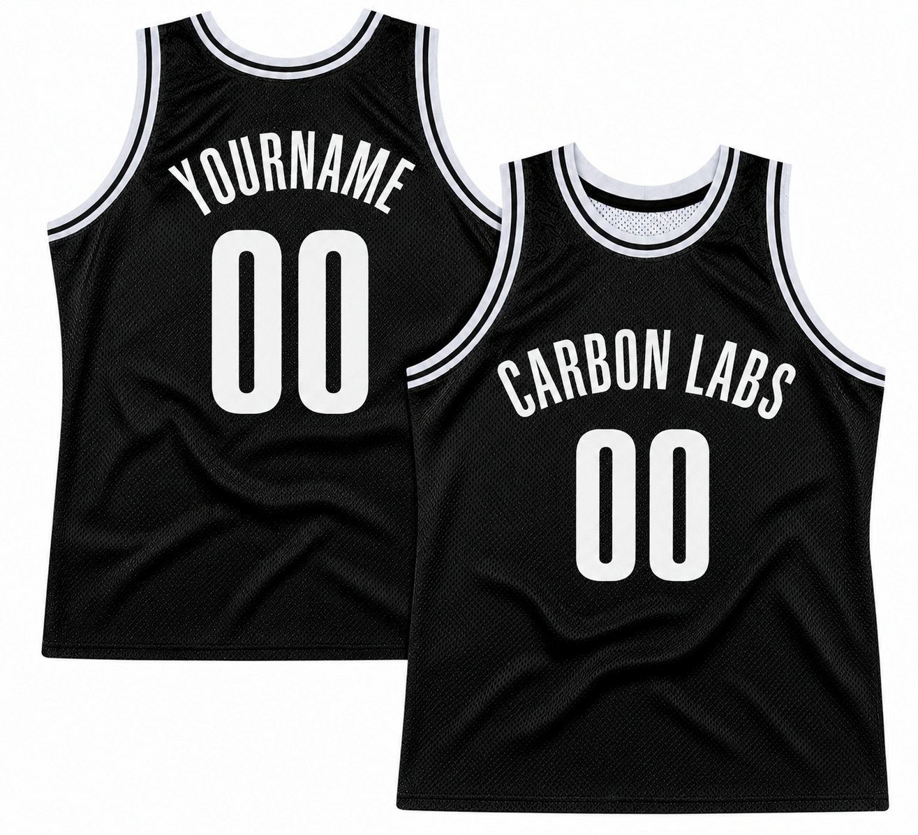 Black white Carbon Labs jersey